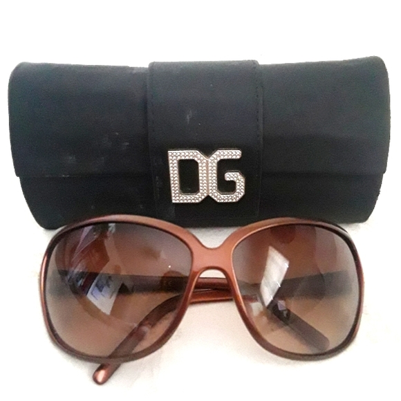 DOLCE & GABANA BRONZE SUNGLASSES - Picture 1 of 12